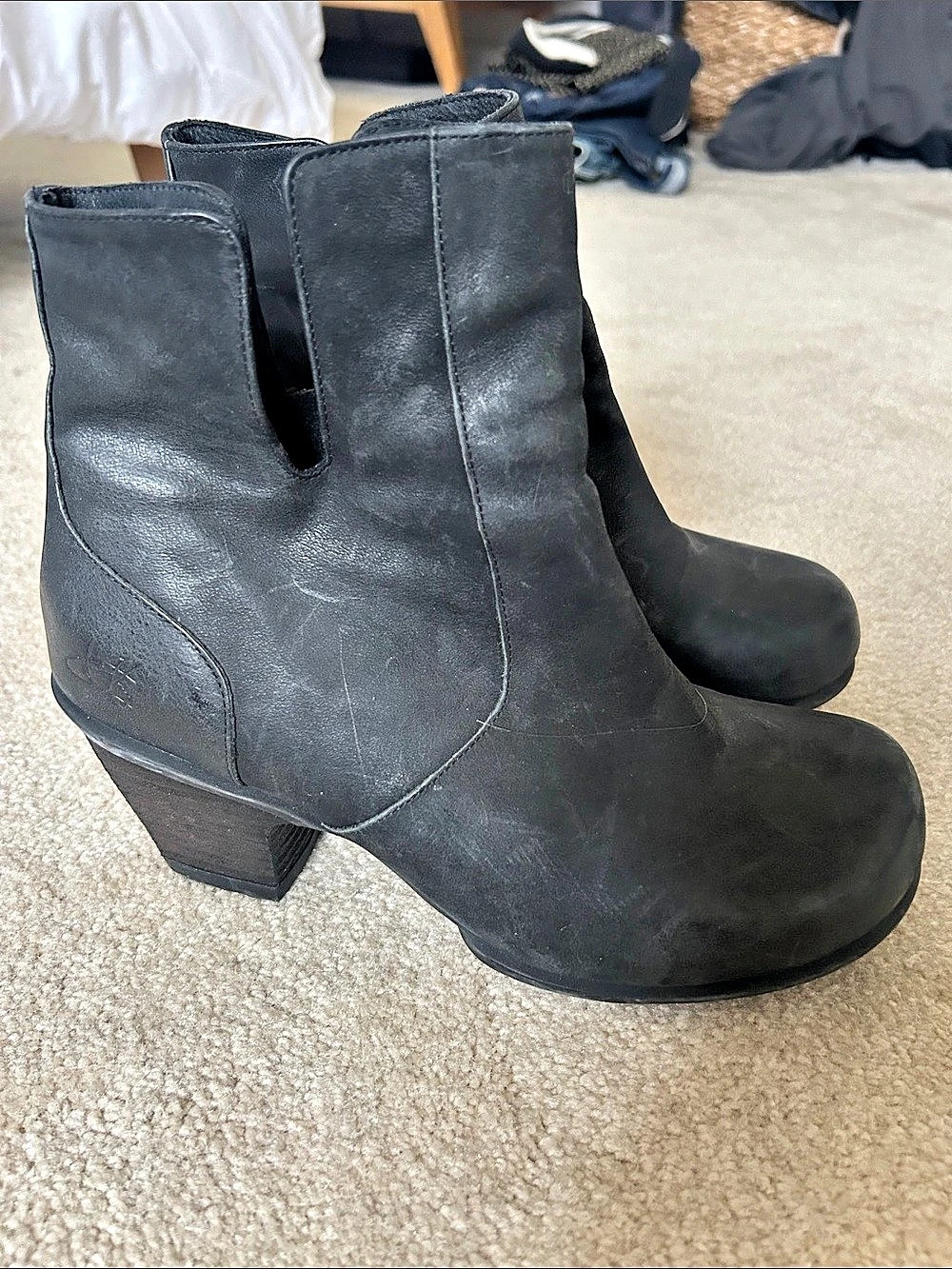 John Fluevog Black Ankle Boots